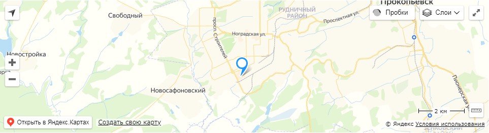 Адрес салона на карте в Москве